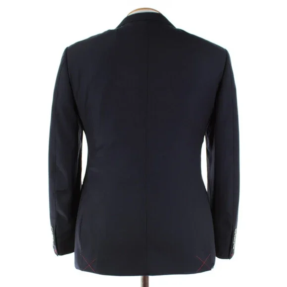 Cardinal of Canada NWT 100% Wool Sport Coat Size 38S US In Solid Navy Blue